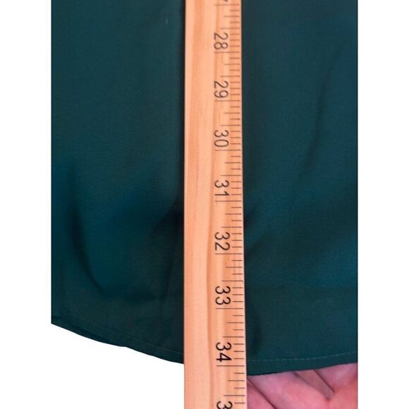 Hawthorn 41 Green Crochet-Detail Sleeveless Dress Sz M EUC Elastic Waist Spring - Picture 11 of 11